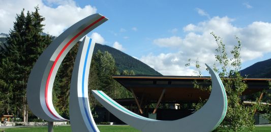 2010 Paralympics Logo in Whistler, British Columbia