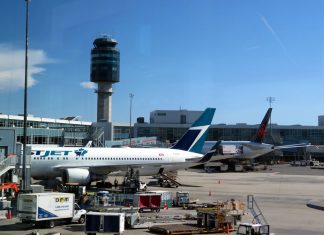 Canadian planes at the gates, Vancouver International Airport; Photo by ©Pacific Walkers